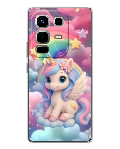 Чехол для Infinix Note 50 с картинкой «Маленький единорог»