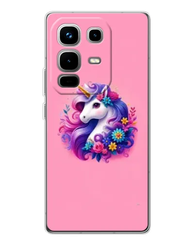 Чехол для Infinix Note 50 с картинкой «Сказочный единорог»