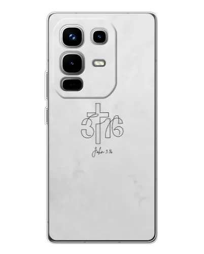 Чехол для Infinix Note 50 с картинкой «Иоанна 3:16 Крест»