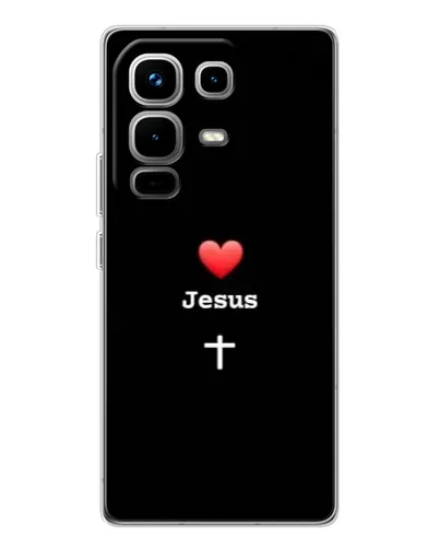 Чехол для Infinix Note 50 с картинкой «Сердце - Jesus»