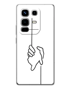 Чехол для Infinix Note 50 с картинкой «Рука держит»