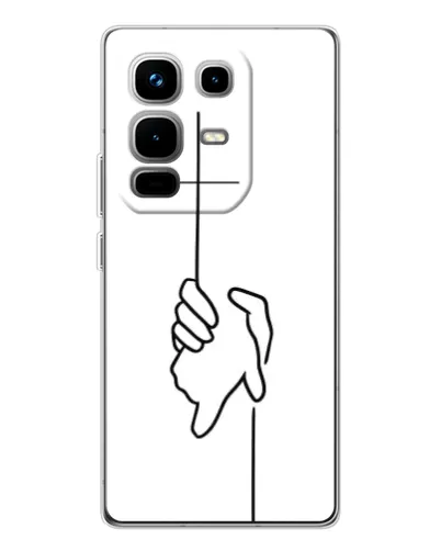 Чехол для Infinix Note 50 с картинкой «Рука держит»