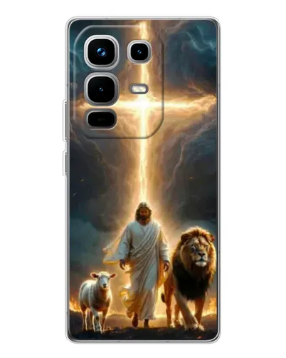 Чехол для Infinix Note 50 с картинкой «Лев Иуды и Свет»