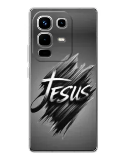 Чехол для Infinix Note 50 с картинкой «Надпись Jesus Graffiti»