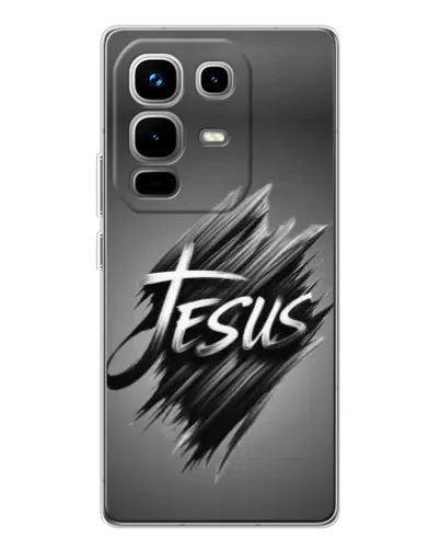 Чехол для Infinix Note 50 с картинкой «Надпись Jesus Graffiti»
