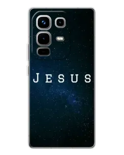 Чехол для Infinix Note 50 с картинкой «Звездное небо Jesus»