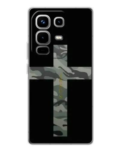 Чехол для Infinix Note 50 с картинкой «Милитари Крест»
