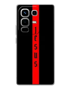 Чехол для Infinix Note 50 с картинкой «Красная линия веры»