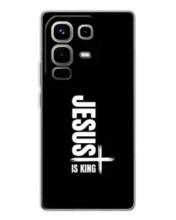 Чехол для Infinix Note 50 с картинкой «Вертикаль веры Jesus»