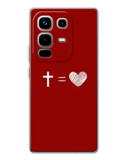 Чехол для Infinix Note 50 с картинкой «Уравнение любви»