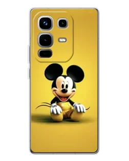 Чехол для Infinix Note 50 с картинкой «Микки на желтом»