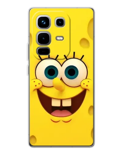 Чехол для Infinix Note 50 с картинкой «Губка Боб улыбка»