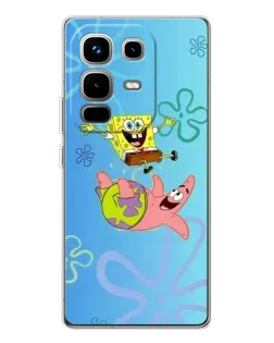 Чехол для Infinix Note 50 с картинкой «Спанч Боб и Патрик»
