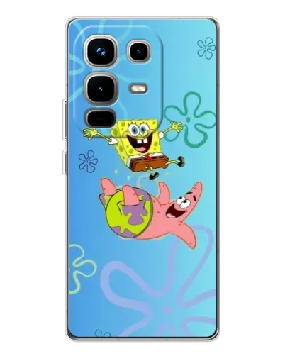 Чехол для Infinix Note 50 с картинкой «Спанч Боб и Патрик»