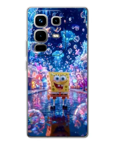 Чехол для Infinix Note 50 с картинкой «Неоновый океан»