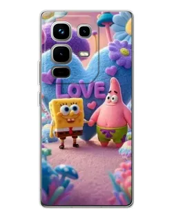 Чехол для Infinix Note 50 с картинкой «Губка Боб Патрик»