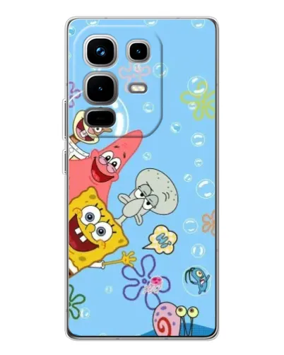 Чехол для Infinix Note 50 с картинкой «Веселые пузырьки»