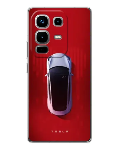 Чехол для Infinix Note 50 с картинкой «Tesla Top View»
