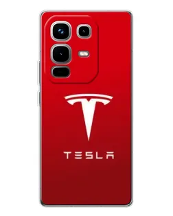 Чехол для Infinix Note 50 с картинкой «Tesla Red Classic»