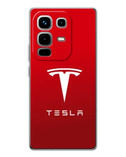 Чехол для Infinix Note 50 с картинкой «Tesla Red Classic»