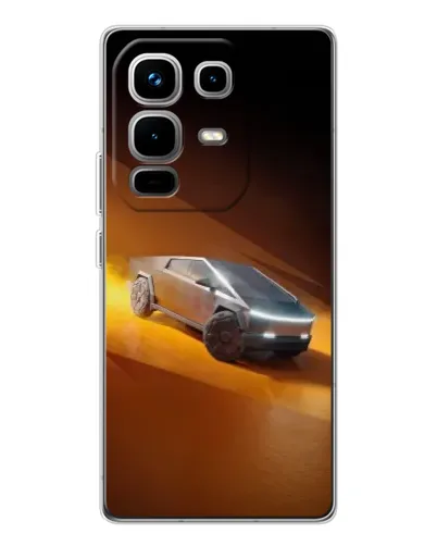 Чехол для Infinix Note 50 с картинкой «Cybertruck в пустыне»