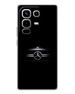 Чехол для Infinix Note 50 с картинкой «Mercedes — абстрактные линии»