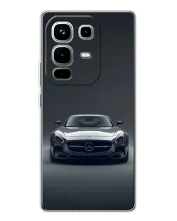 Чехол для Infinix Note 50 с картинкой «Mercedes на черном»