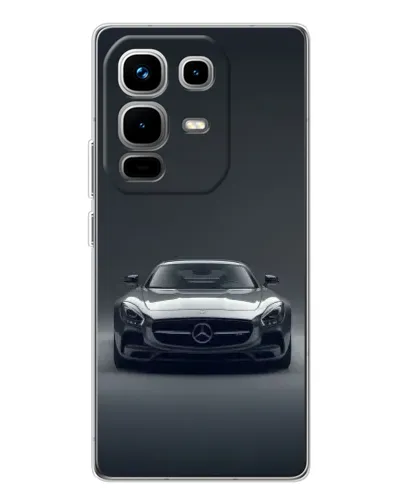 Чехол для Infinix Note 50 с картинкой «Mercedes на черном»