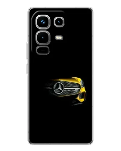 Чехол для Infinix Note 50 с картинкой «Mercedes — ретро стиль»