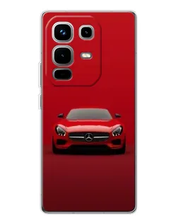 Чехол для Infinix Note 50 с картинкой «Красный Mercedes AMG»