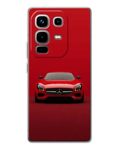 Чехол для Infinix Note 50 с картинкой «Красный Mercedes AMG»