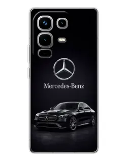 Чехол для Infinix Note 50 с картинкой «Mercedes — решетка радиатора»