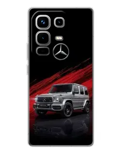 Чехол для Infinix Note 50 с картинкой «Mercedes G-Class красный»