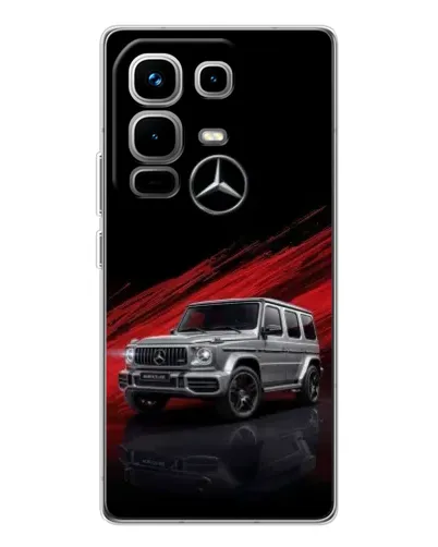 Чехол для Infinix Note 50 с картинкой «Mercedes G-Class красный»