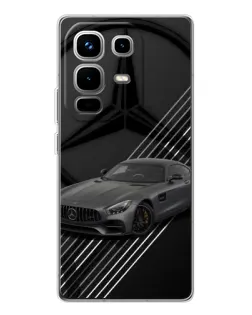 Чехол для Infinix Note 50 с картинкой «Mercedes AMG — графика»