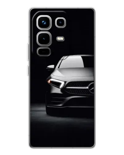 Чехол для Infinix Note 50 с картинкой «Свет фар Mercedes»