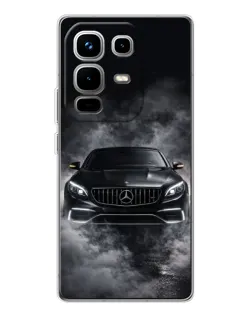 Чехол для Infinix Note 50 с картинкой «Mercedes в дыму»