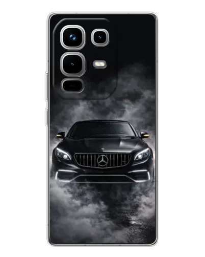 Чехол для Infinix Note 50 с картинкой «Mercedes в дыму»