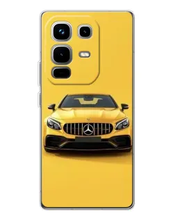 Чехол для Infinix Note 50 с картинкой «Желтый Mercedes GT»
