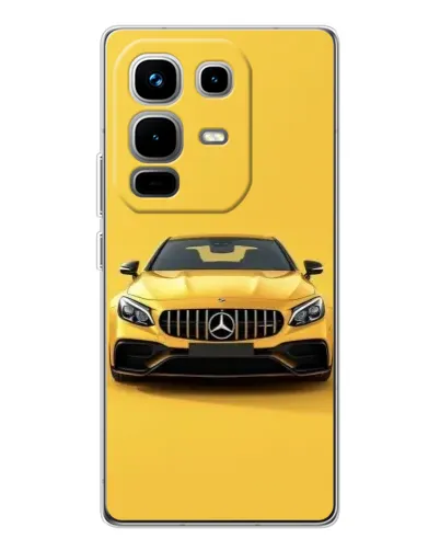 Чехол для Infinix Note 50 с картинкой «Желтый Mercedes GT»
