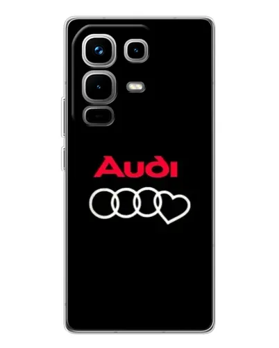 Чехол для Infinix Note 50 с картинкой «Логотип Audi Heart»