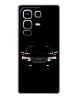 Чехол для Infinix Note 50 с картинкой «Audi — ночной контур»