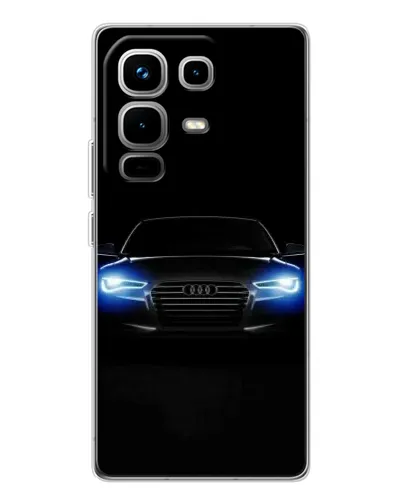 Чехол для Infinix Note 50 с картинкой «Audi в неоне»