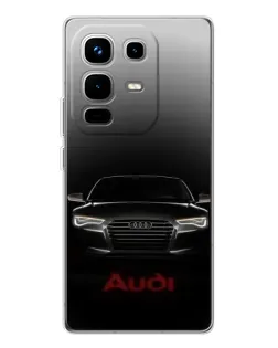Чехол для Infinix Note 50 с картинкой «Audi — градиентный контур»