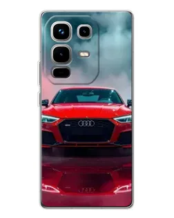 Чехол для Infinix Note 50 с картинкой «Audi RS — красный стиль»