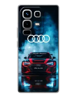 Чехол для Infinix Note 50 с картинкой «Audi Sport — неон»