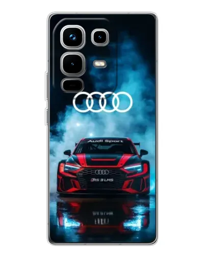Чехол для Infinix Note 50 с картинкой «Audi Sport — неон»