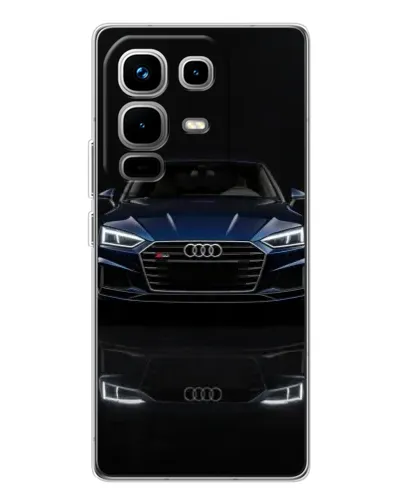 Чехол для Infinix Note 50 с картинкой «Audi — ночное отражение»