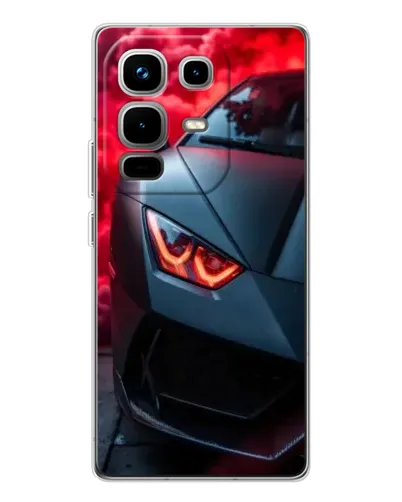 Чехол для Infinix Note 50 с картинкой «Lamborghini красное сияние»