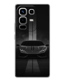 Чехол для Infinix Note 50 с картинкой «Lamborghini симметрия дорог»